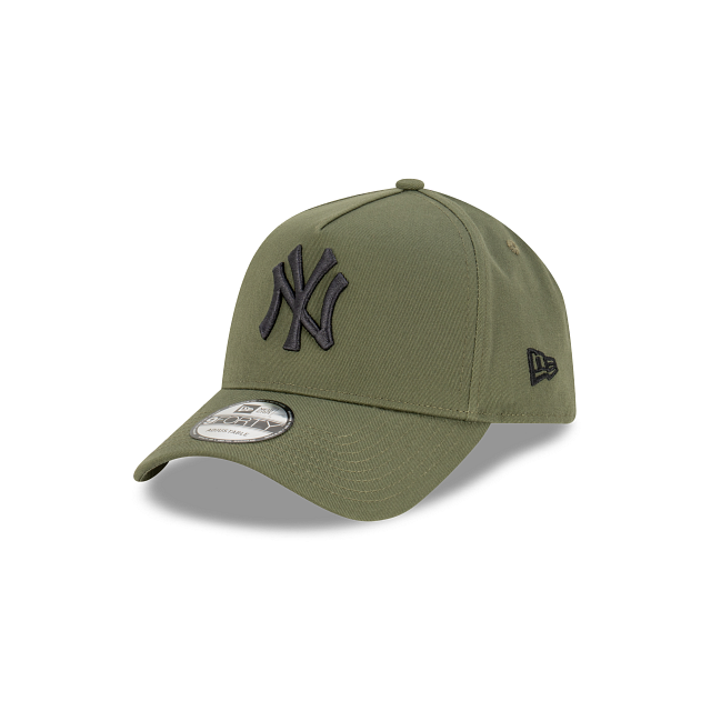 New York Yankees New Era 9FORTY A-Frame Snapback Hat - New Olive