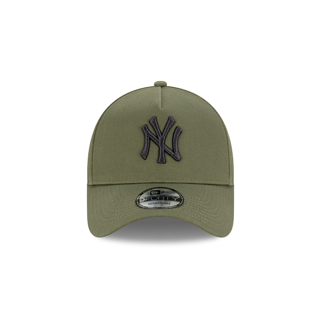 New York Yankees New Era 9FORTY A-Frame Snapback Hat - New Olive