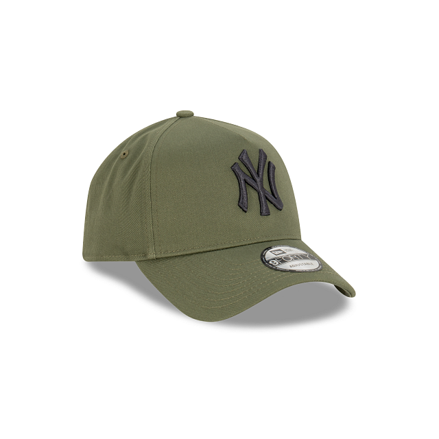New York Yankees New Era 9FORTY A-Frame Snapback Hat - New Olive