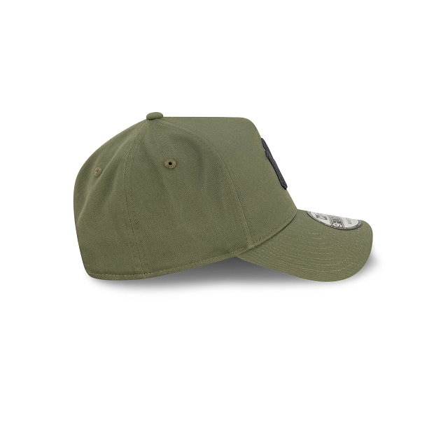 New York Yankees New Era 9FORTY A-Frame Snapback Hat - New Olive