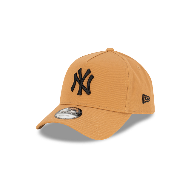 New York Yankees New Era 9FORTY A-Frame Snapback Hat - Wheat