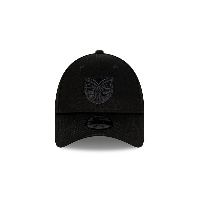 New Zealand Warriors New Era 9FORTY Snapback Hat - Black on Black