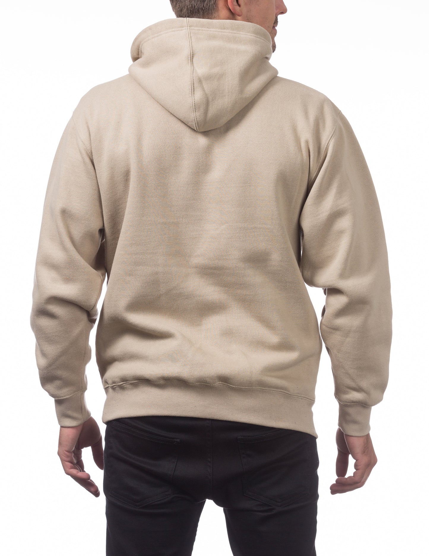 Pro Club Heavyweight Hoodie Khaki Back
