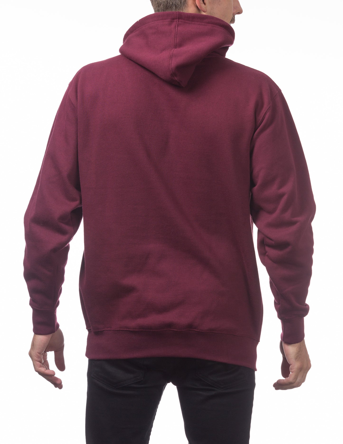 Pro Club Heavyweight Hoodie Maroon Back