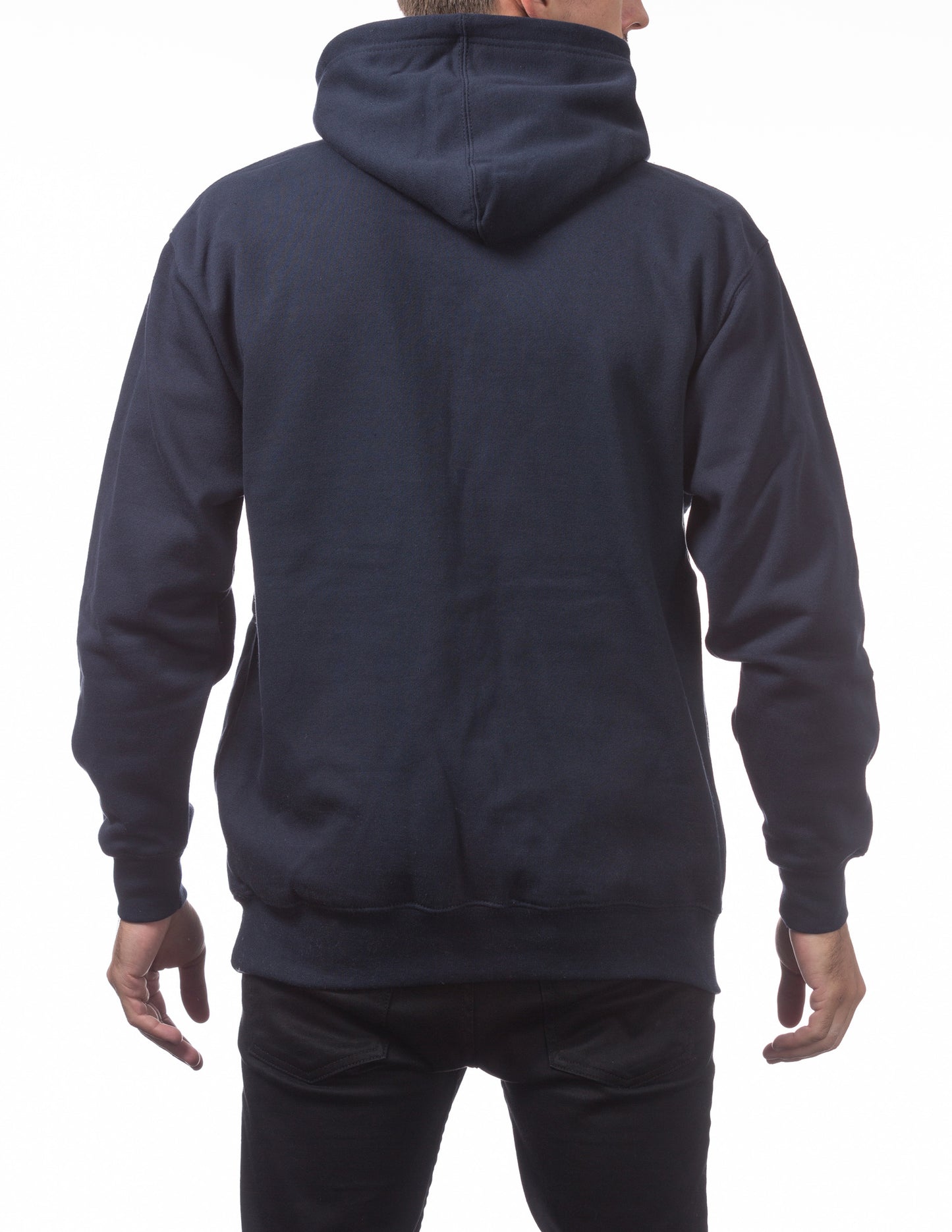 Pro Club Heavyweight Hoodie Navy Back