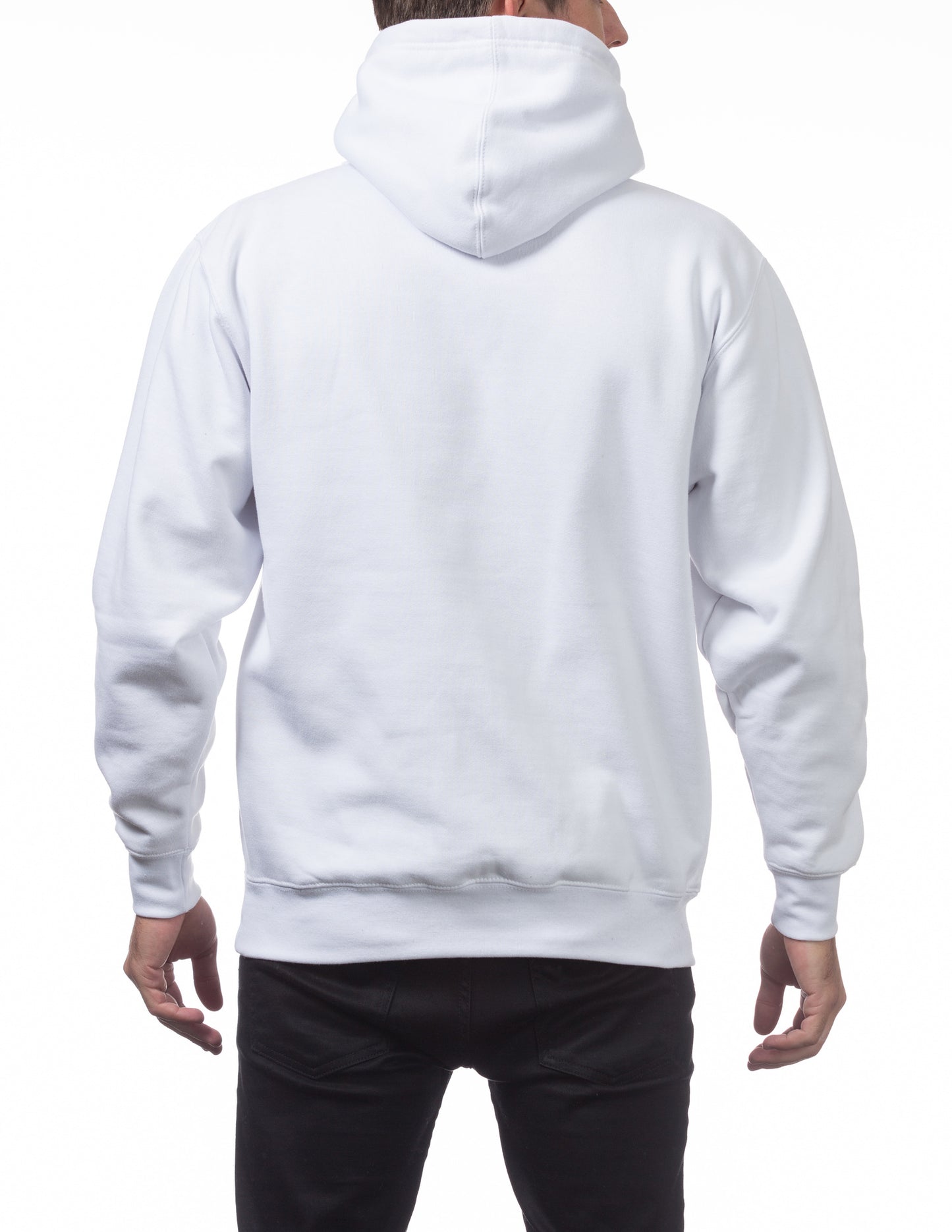 Pro Club Heavyweight Hoodie White Back