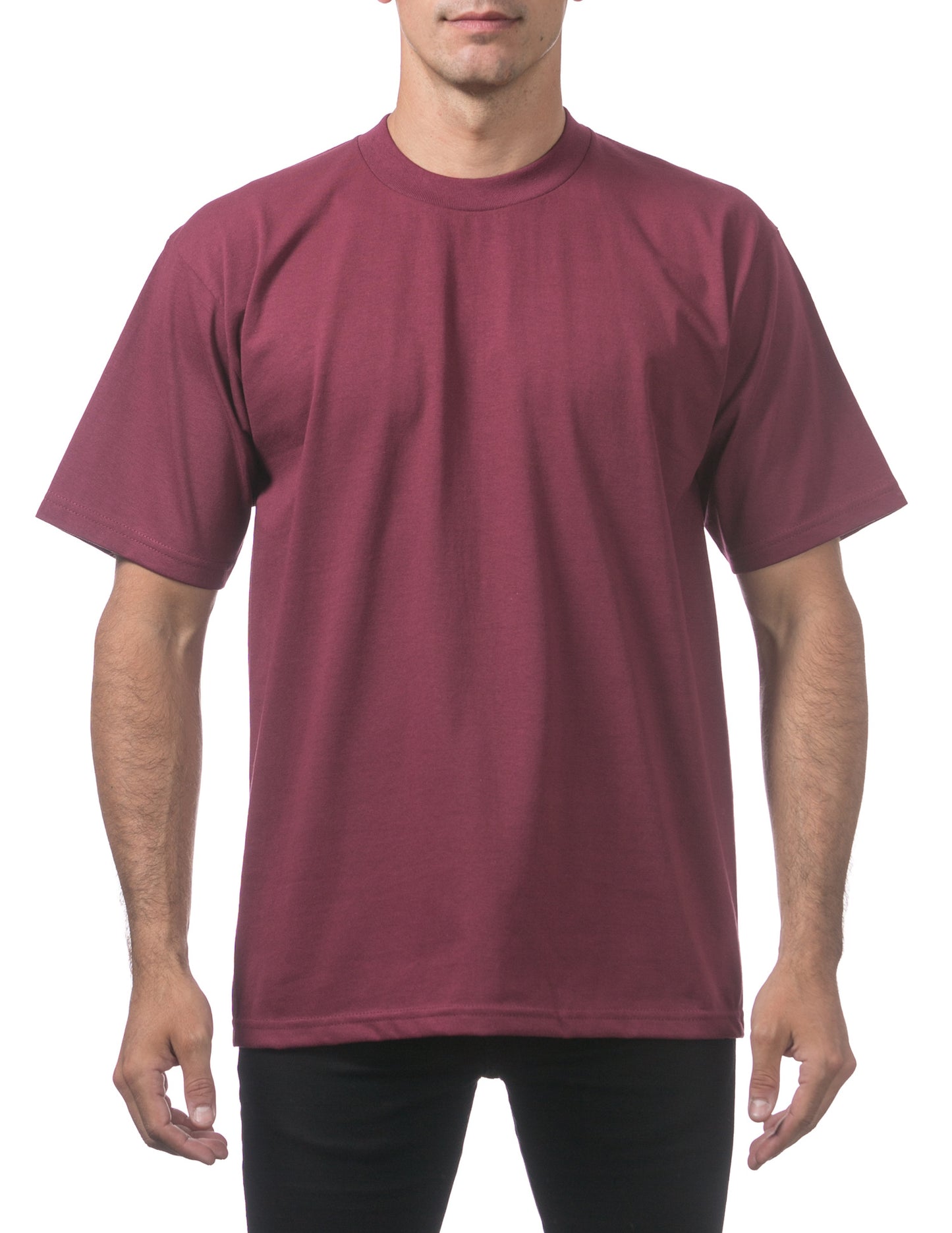 Pro Club Heavyweight Tall T-Shirt Maroon Front