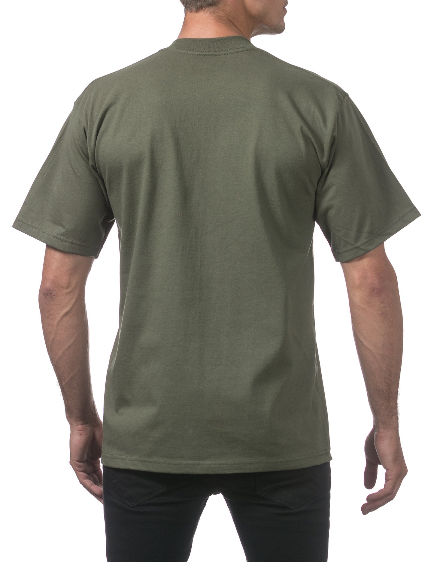 Pro Club Heavyweight Tall T-Shirt Olive Back