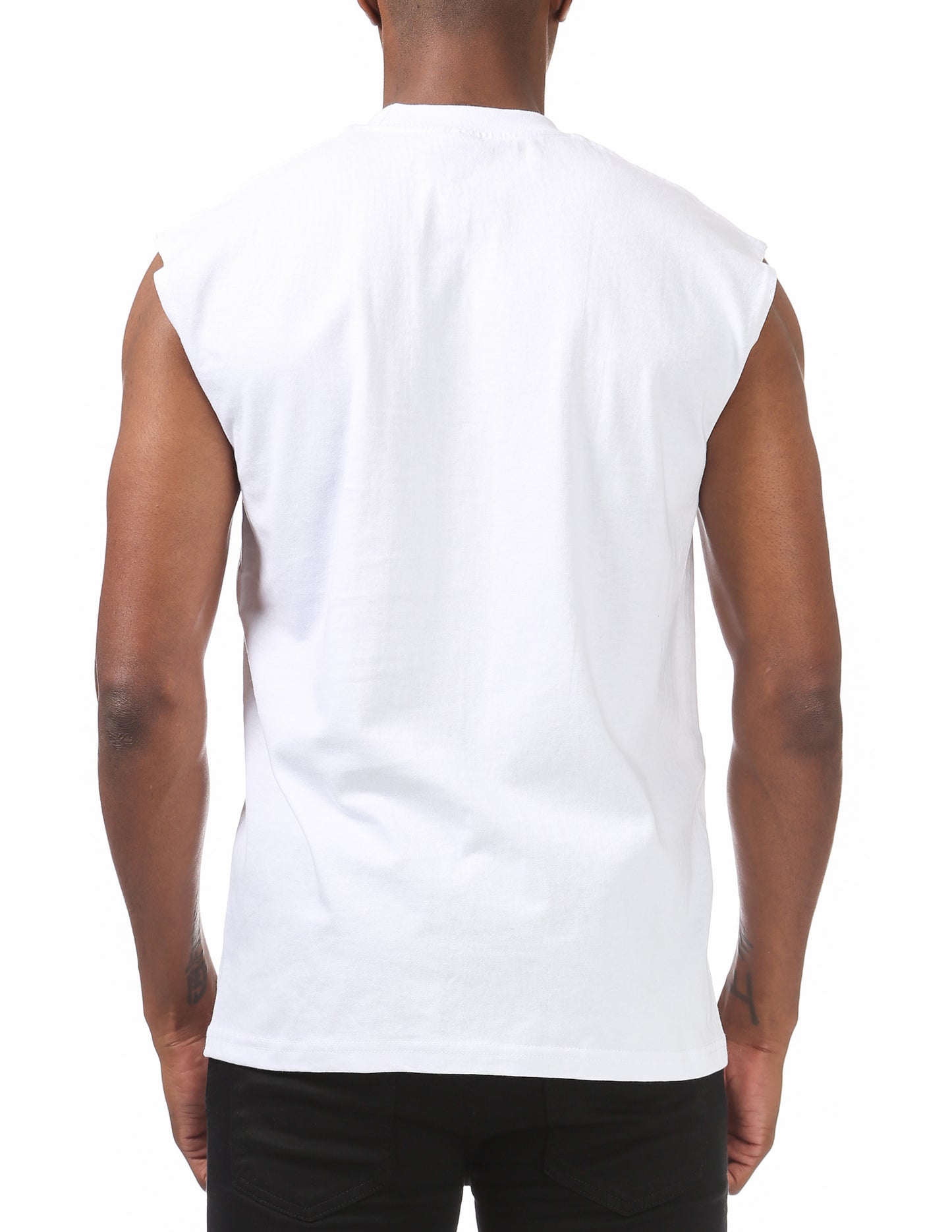 Pro Club Muscle Tee White Back