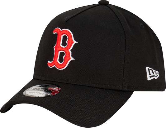 Boston Red Sox New Era 9FORTY A-Frame Snapback Hat - Black