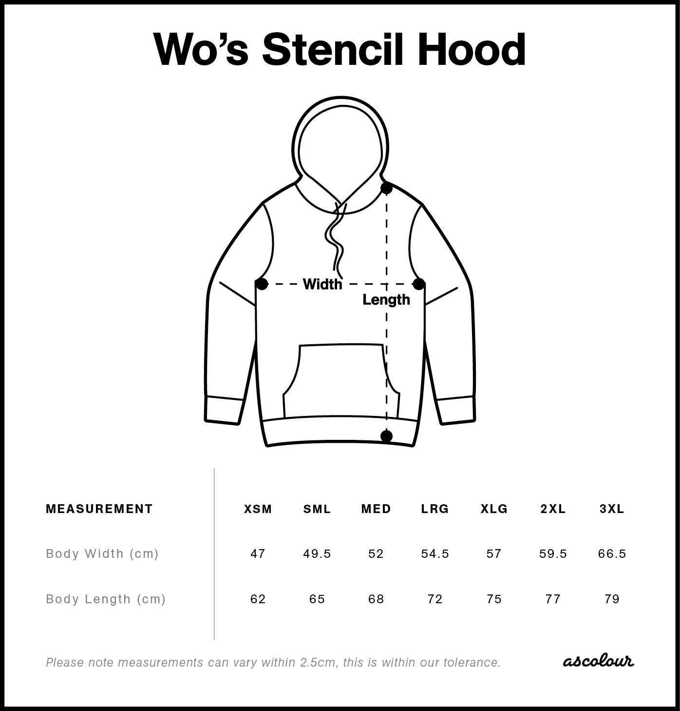 Stencil Hood - Womans