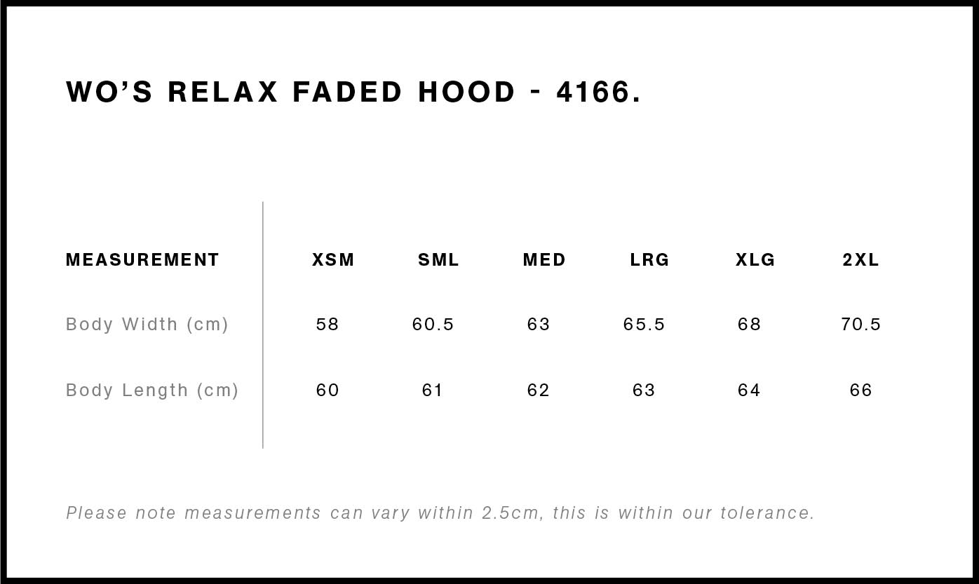 Relax Faded Hood - Womans