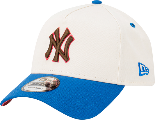 New York Yankees 9FORTY A-Frame Snapback Hat - Wine Cork