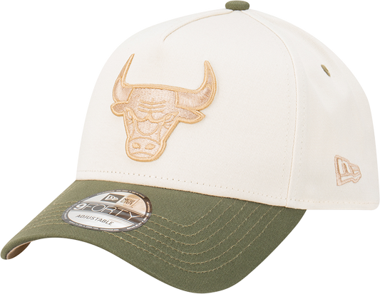Chicago Bulls 9FORTY A-Frame Snapback - Wine Cork Olive
