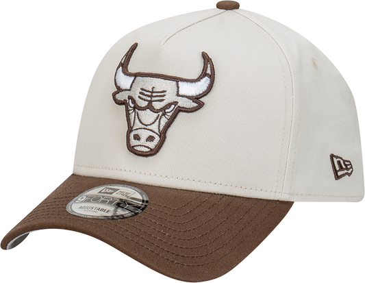 Chicago Bulls 9FORTY A-Frame Snapback - Vintage Stone Beige