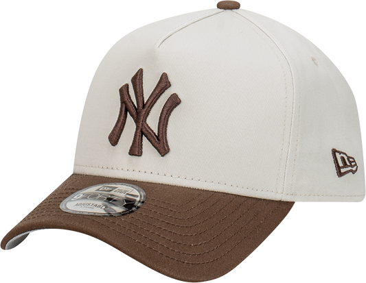 New York Yankees 9FORTY A-Frame Snapback - Vintage Stone Beige
