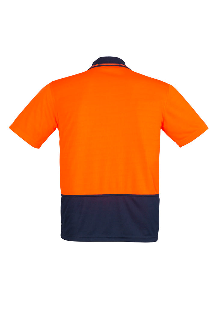Hi-Vis Polo - Orange & Navy