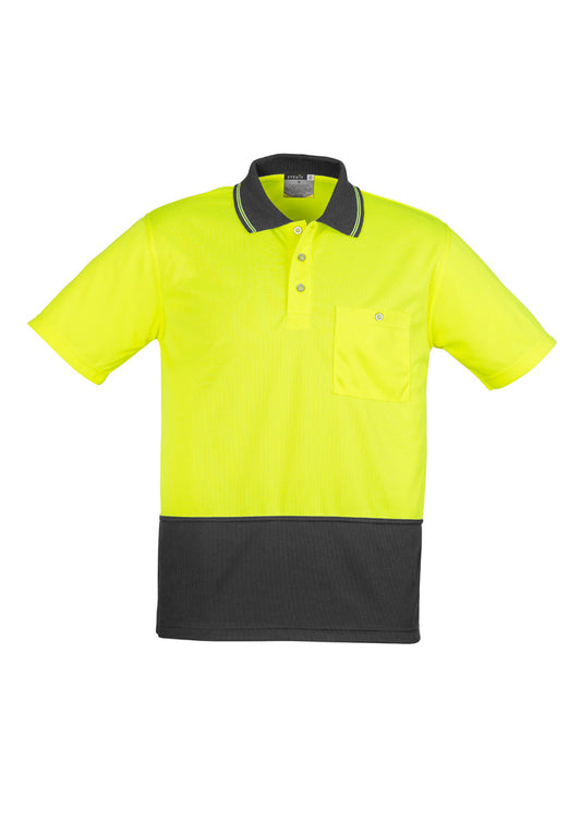Hi-Vis Polo - Yellow & Charcoal