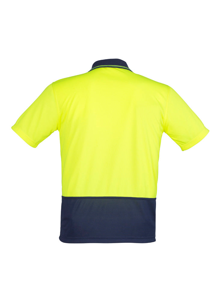 Hi-Vis Polo - Yellow & Navy