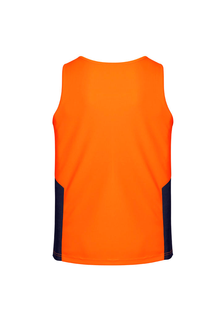Hi-Vis Singlet - Orange & Navy