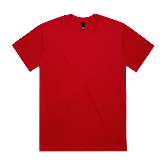 As Colour Heavy Tee Red Front 5080