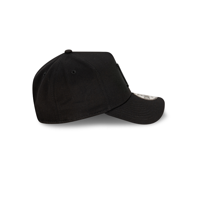 Boston Red Sox New Era 9FORTY A-Frame Snapback Hat - Black on Black