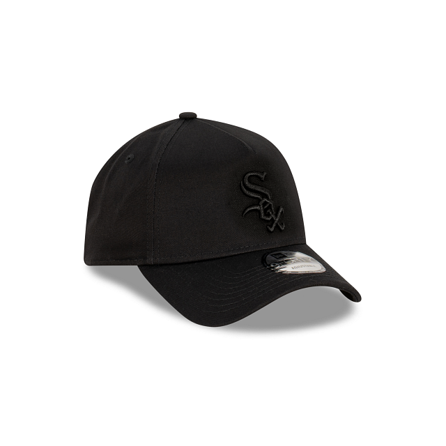 Chicago White Sox New Era 9FORTY A-Frame Snapback Hat - Black on Black