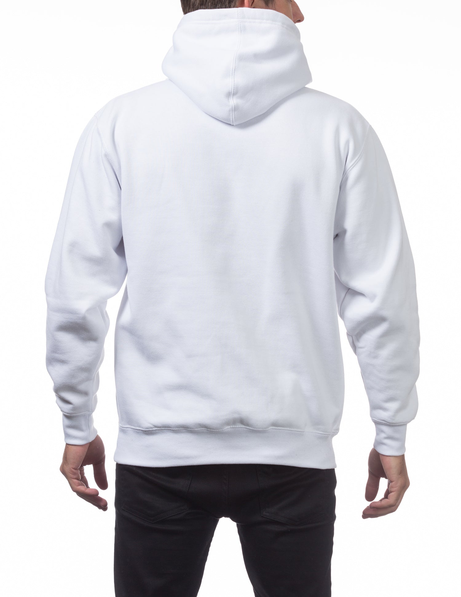 Pro Club Heavyweight Hoodie White Back