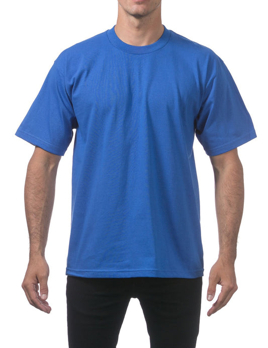 Pro Club Heavyweight Tall T-Shirt Blu Front
