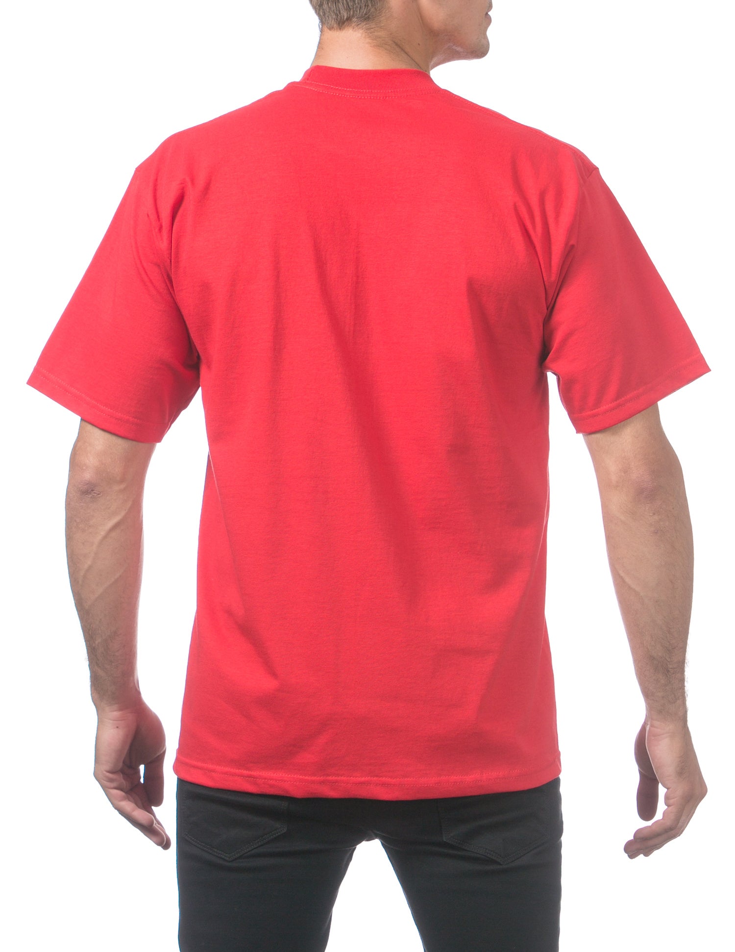 Pro Club Heavyweight Tall T-Shirt Red Back