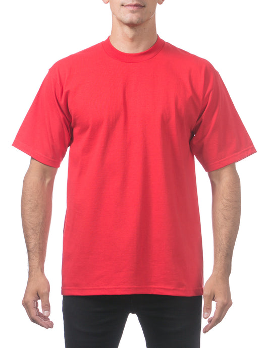 Pro Club Heavyweight Tall T-Shirt Red Front
