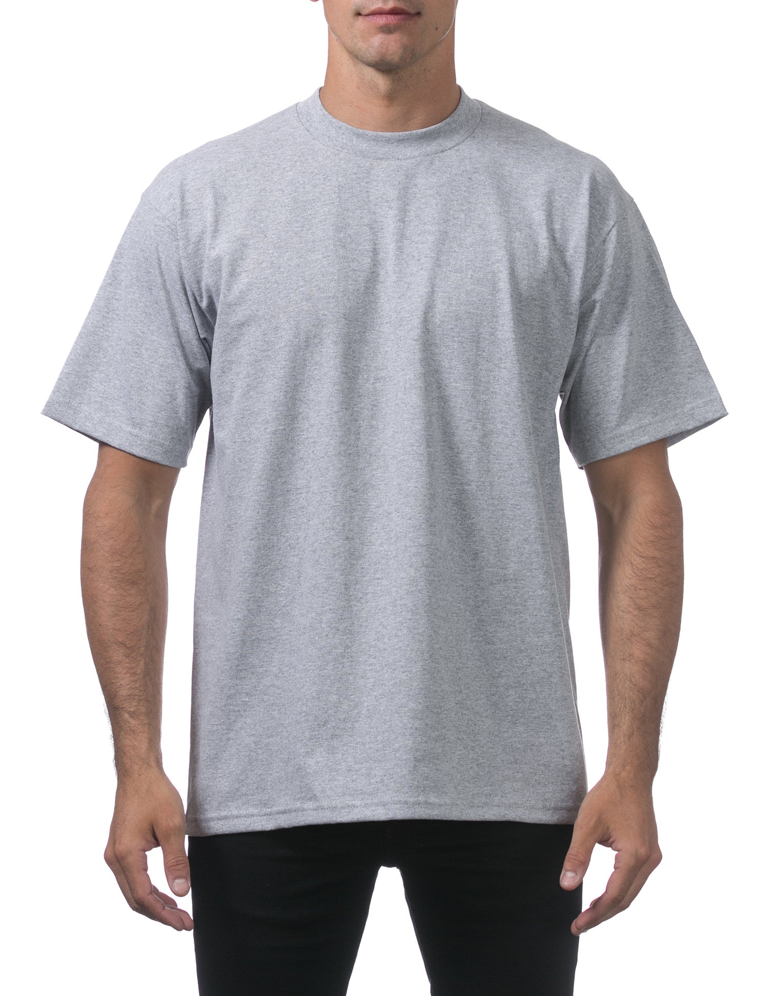 Pro Club Heavyweight T-Shirt Grey Front