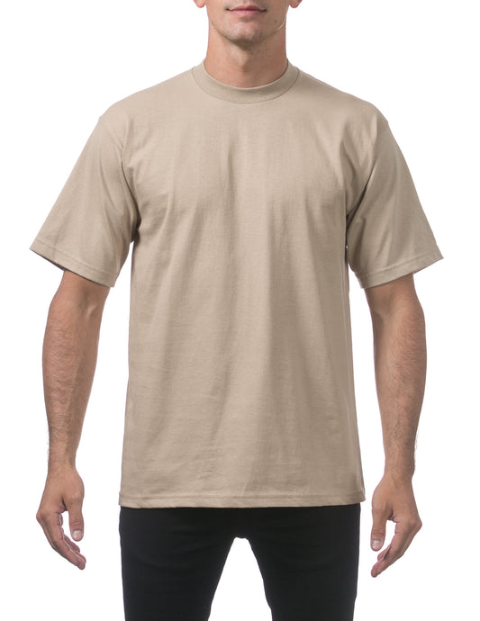 Pro Club Heavyweight T-Shirt Khaki Front
