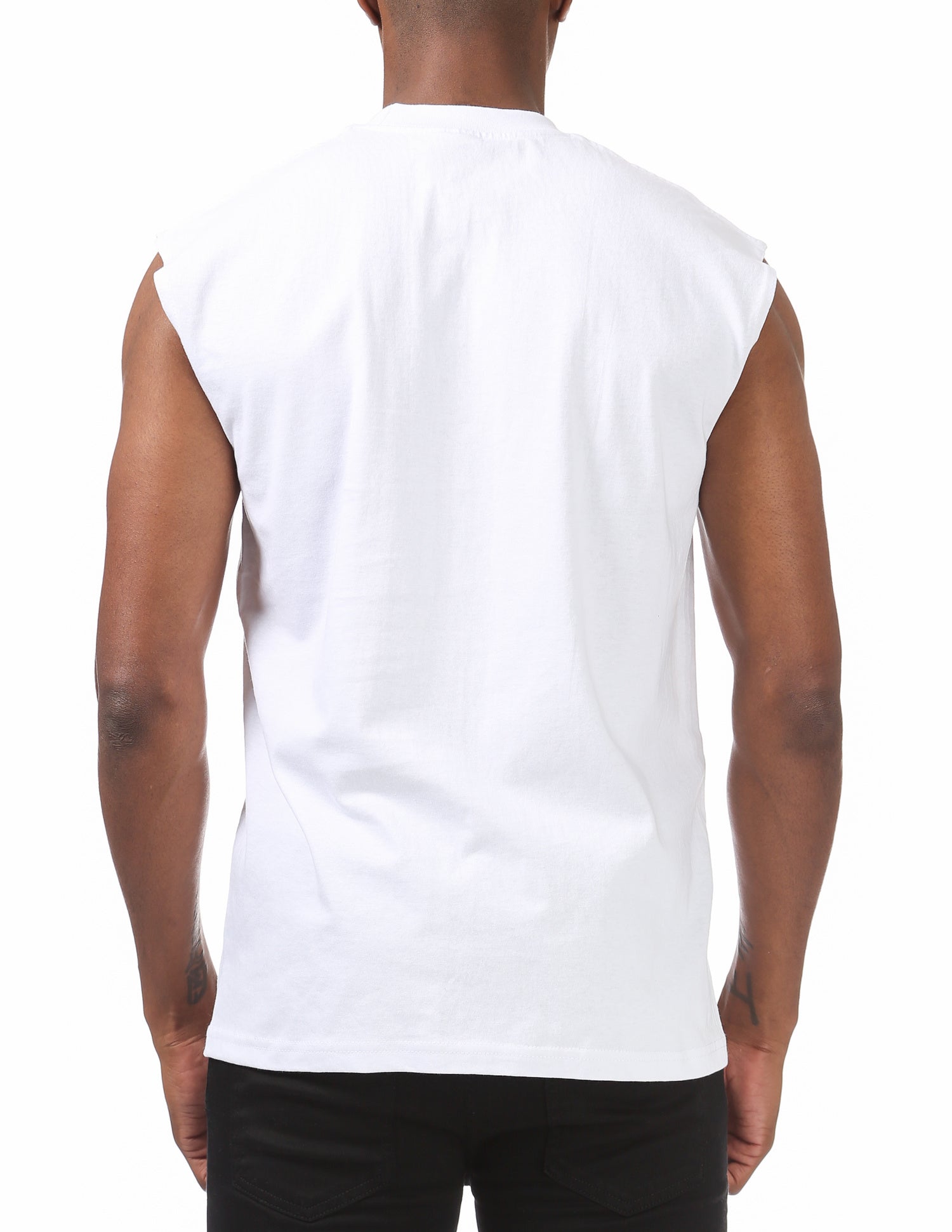 Pro Club Muscle Tee White Back